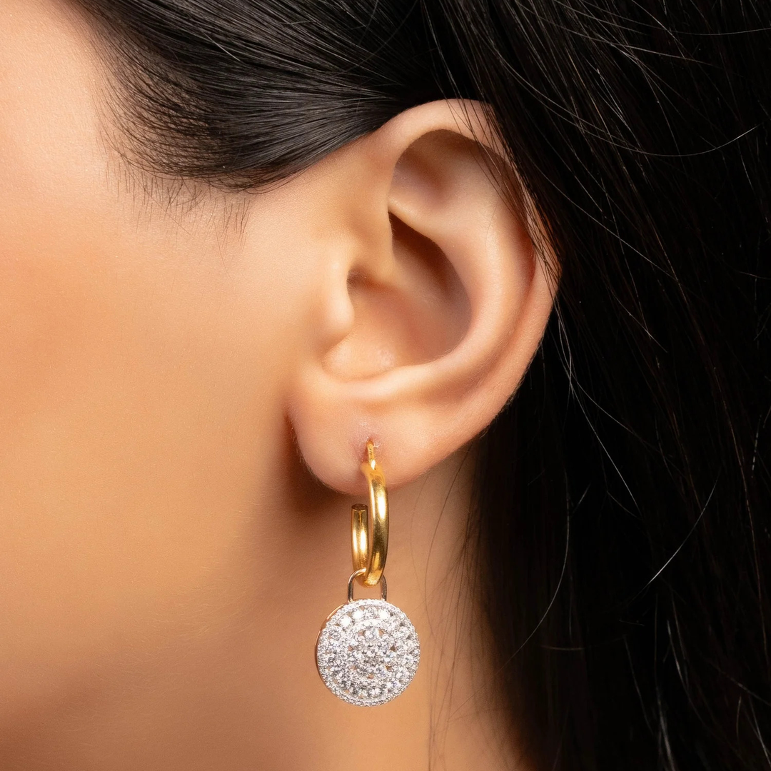 Diamond Hoop Earrings