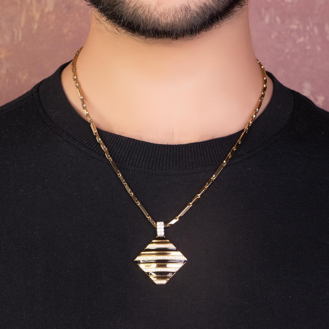 Gold Chain Pendant gift for brother