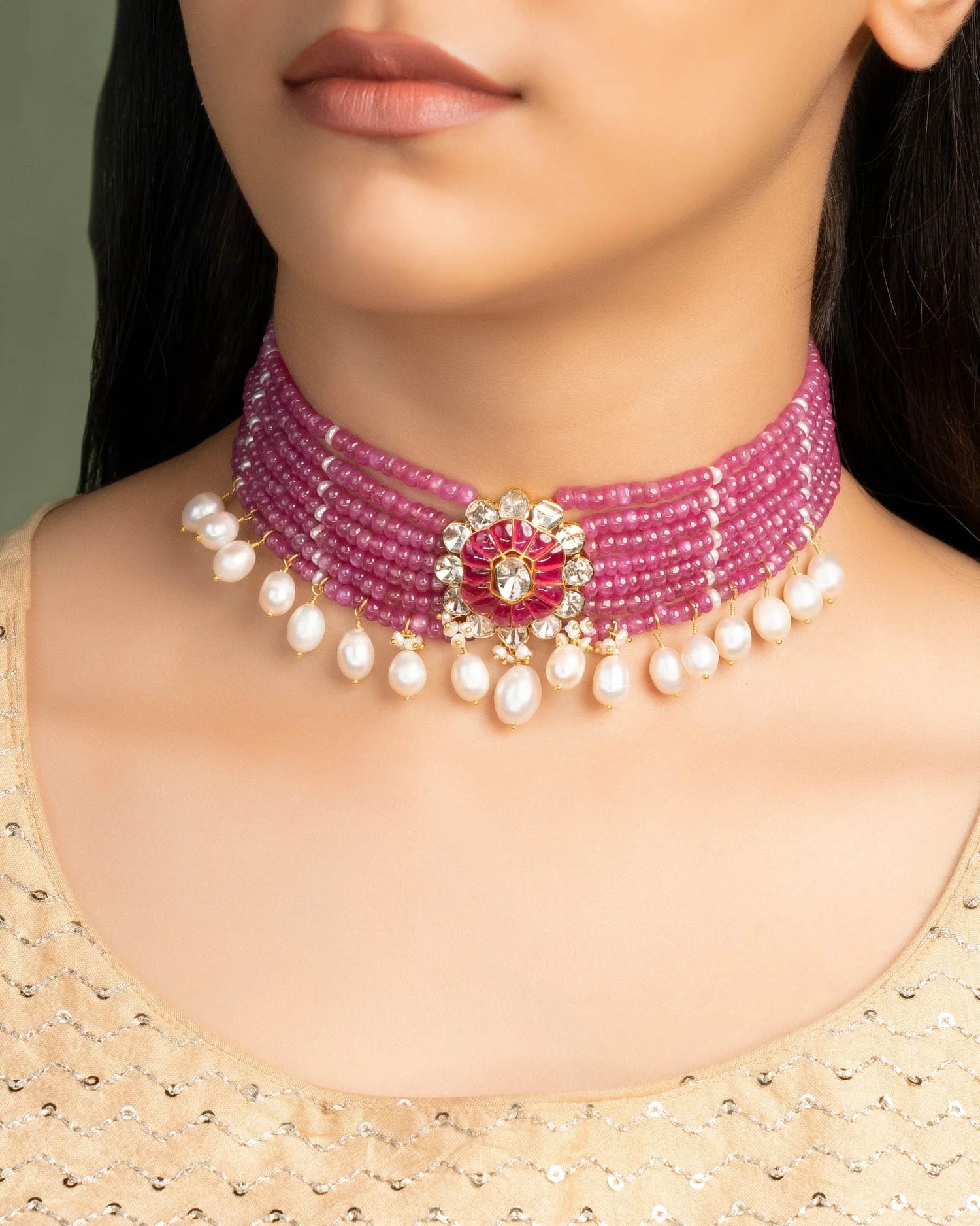 beaded choker