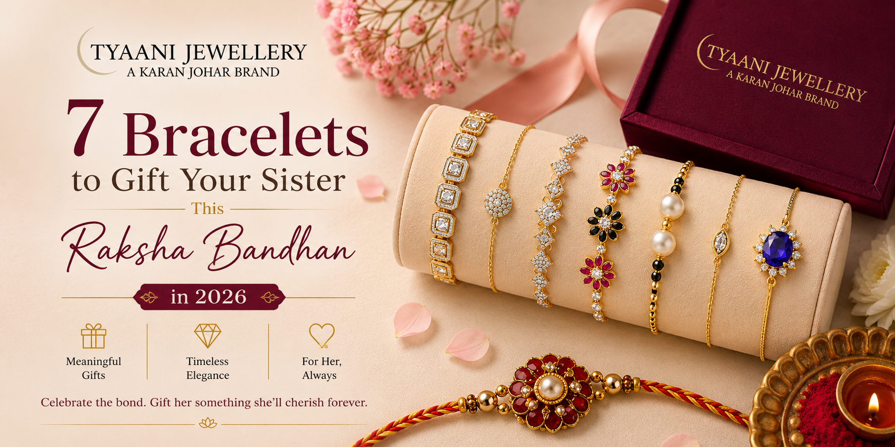 bracelet gift deas for sister on raksha bandhan