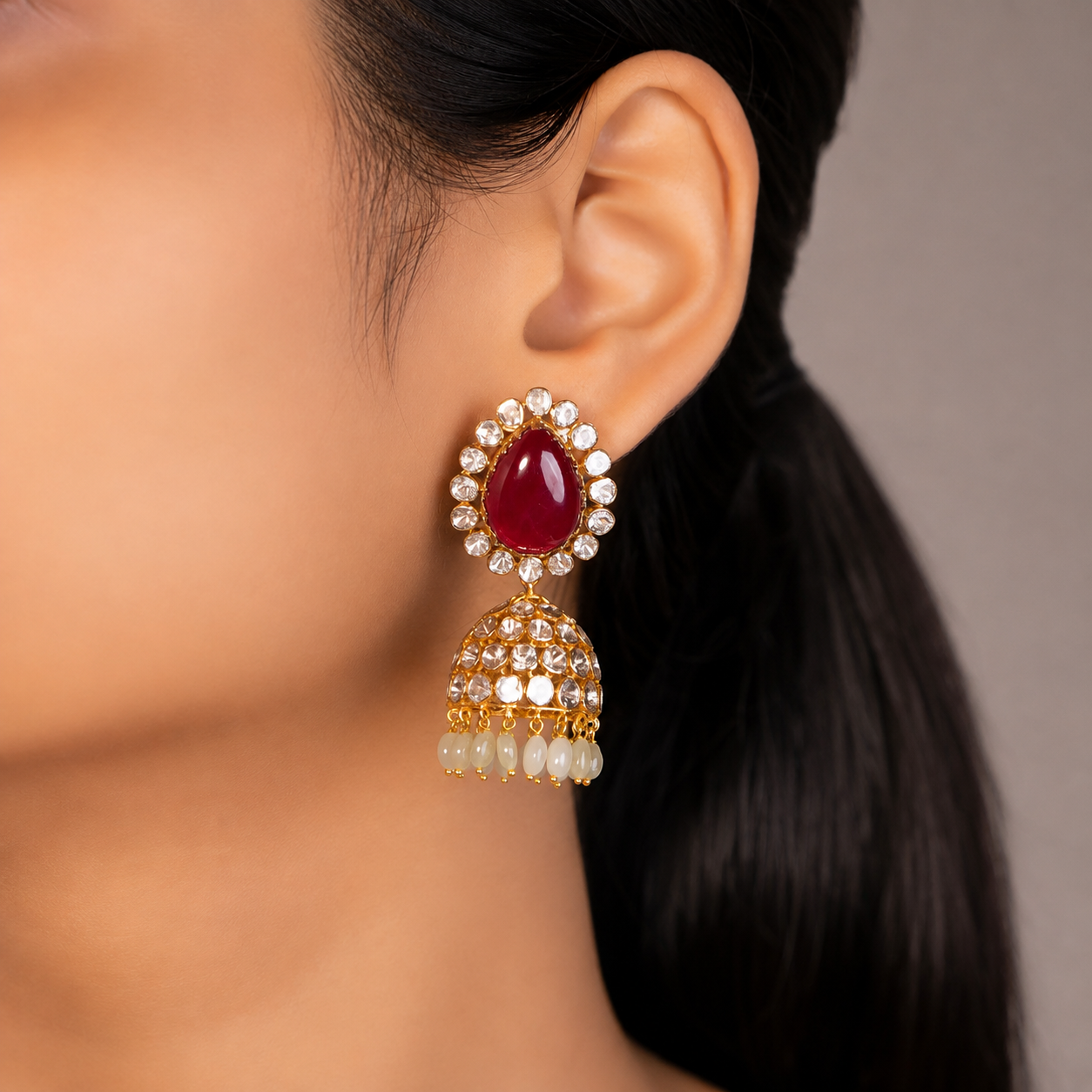 earrings for square neckline
