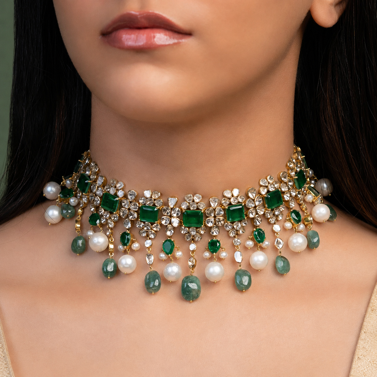 emerald choker