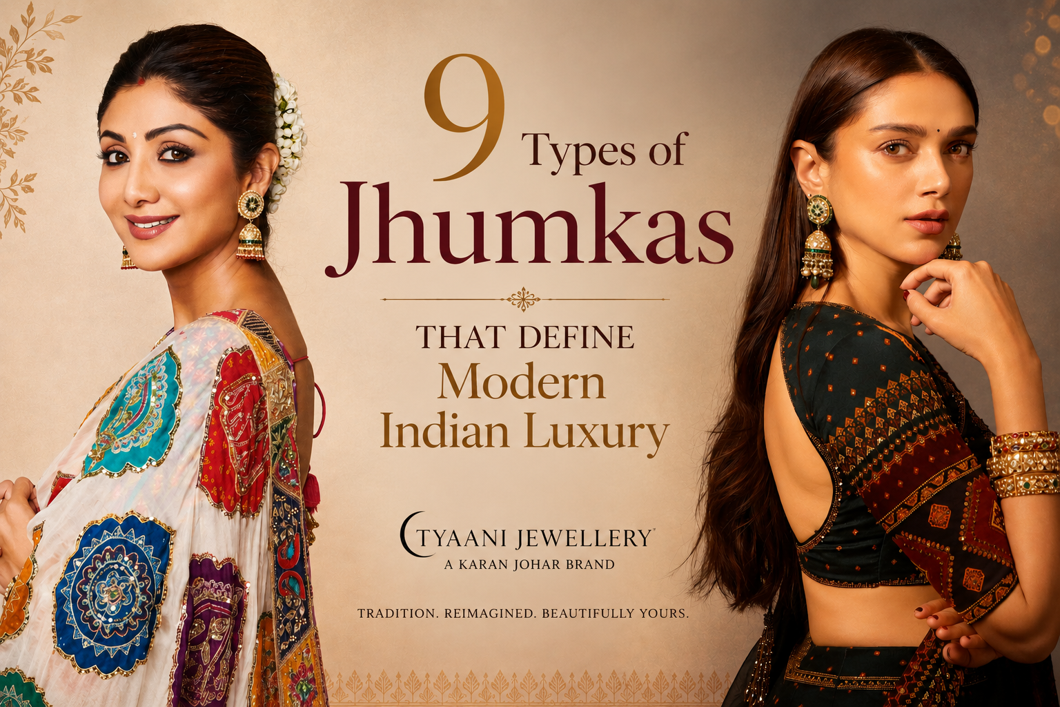 types of jhumka earrings