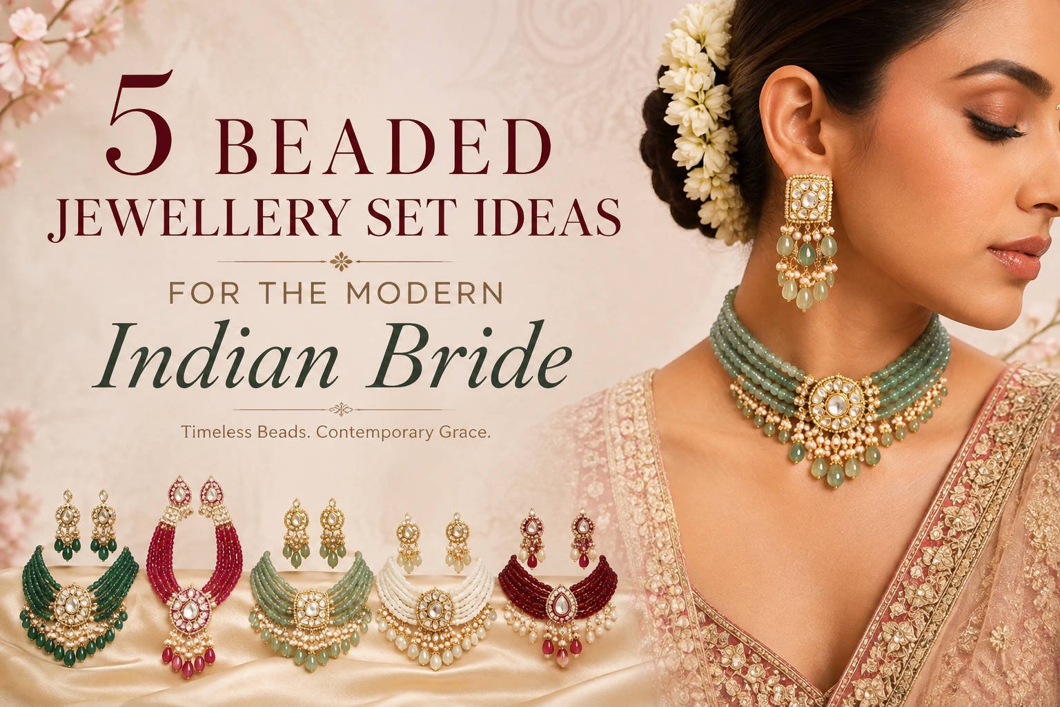 Beaded Jewellery Set Ideas for the Modern Indian Bride