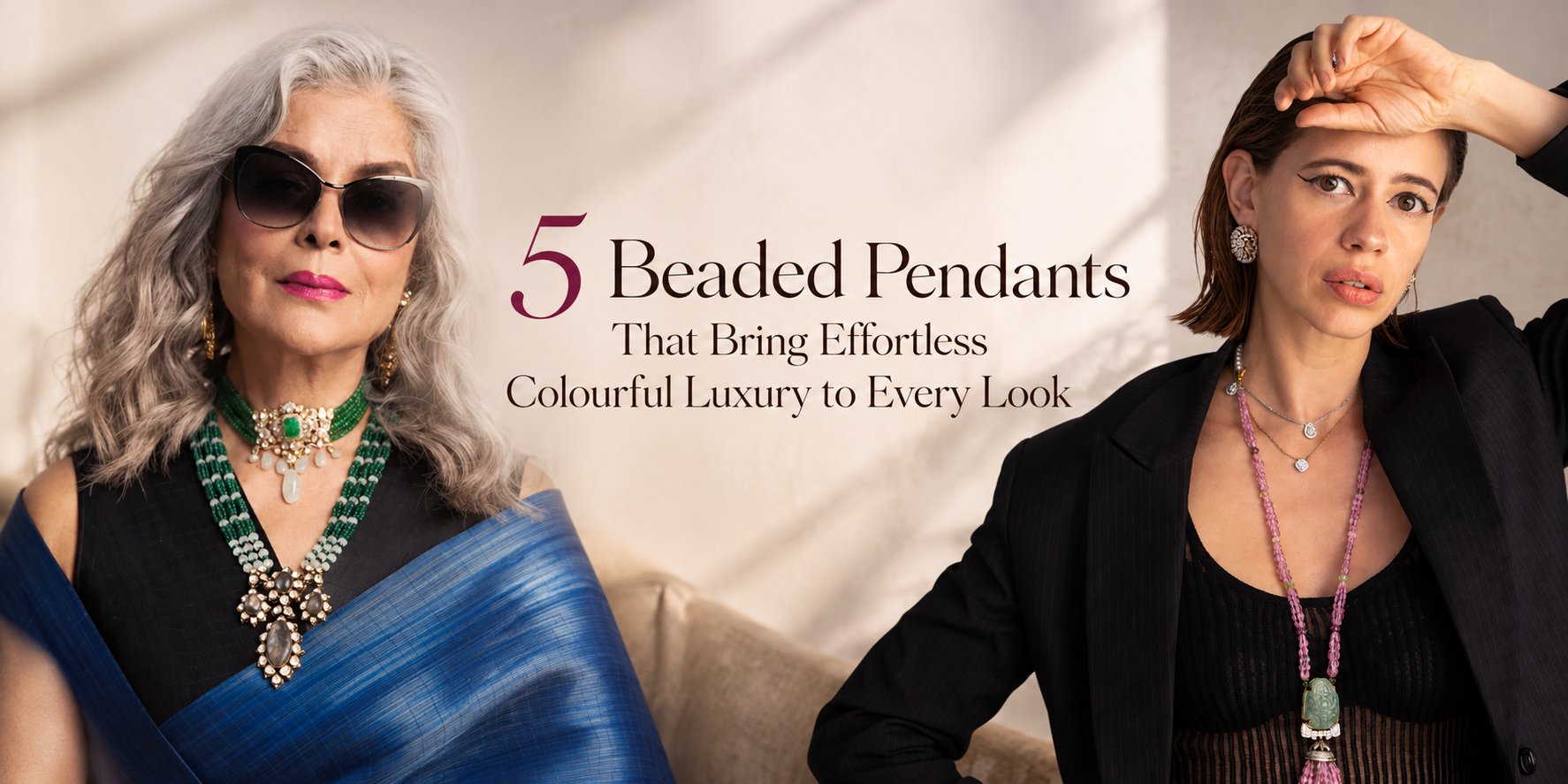 beaded pendant for every look