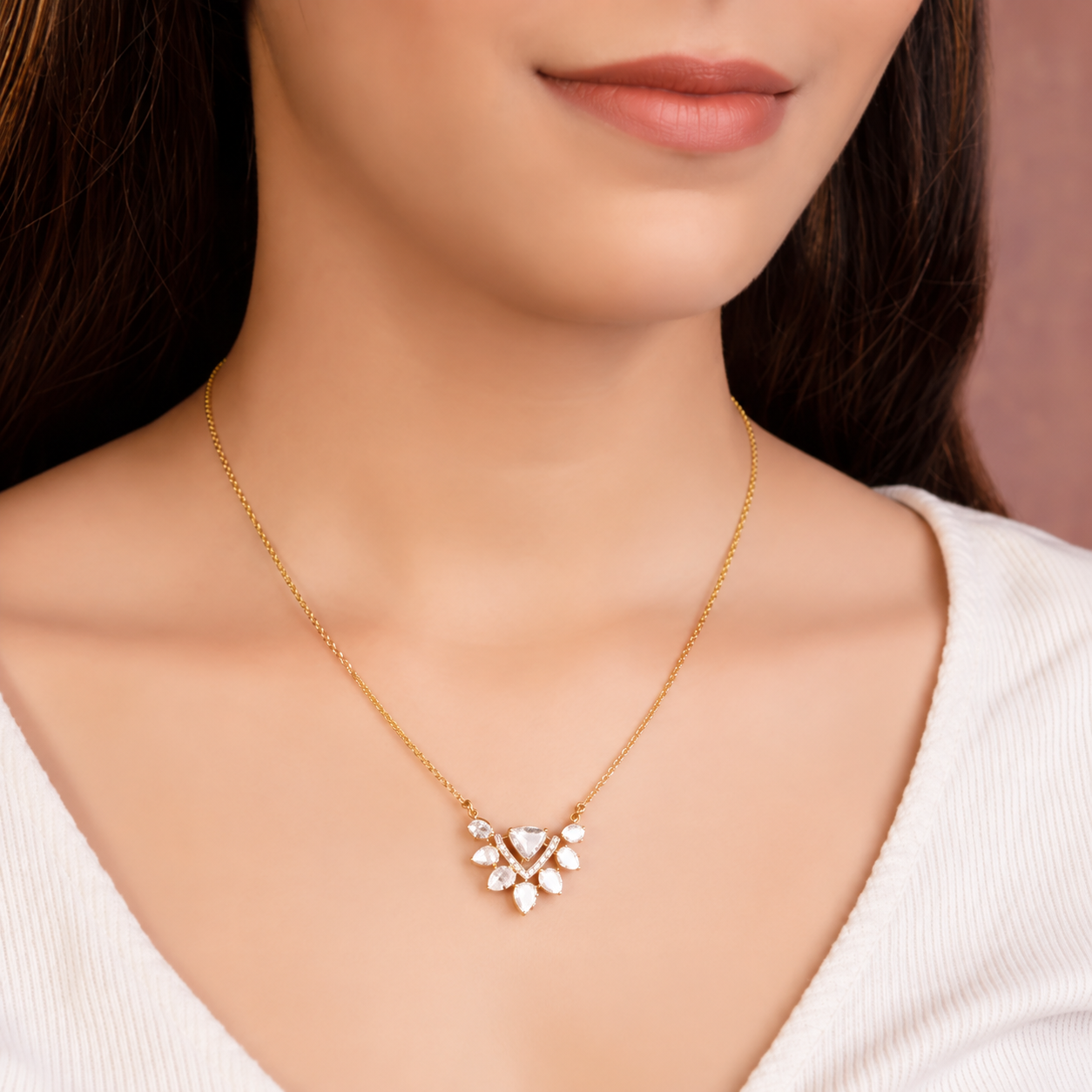delicate polki jewellery