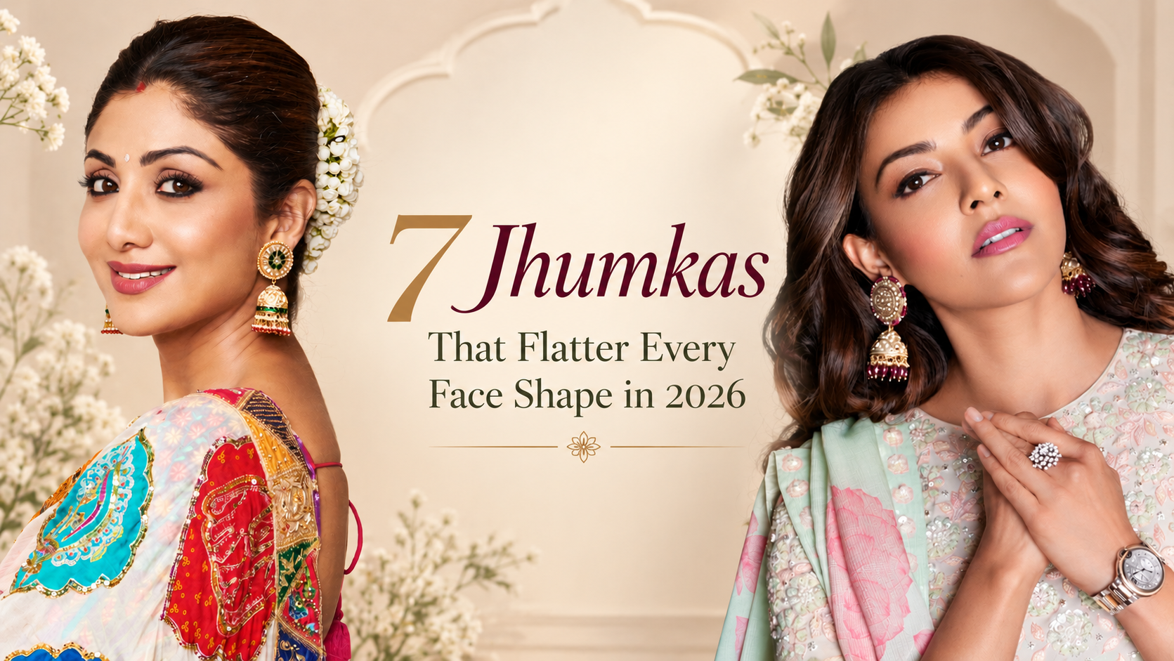 jhumka earrings for face shape