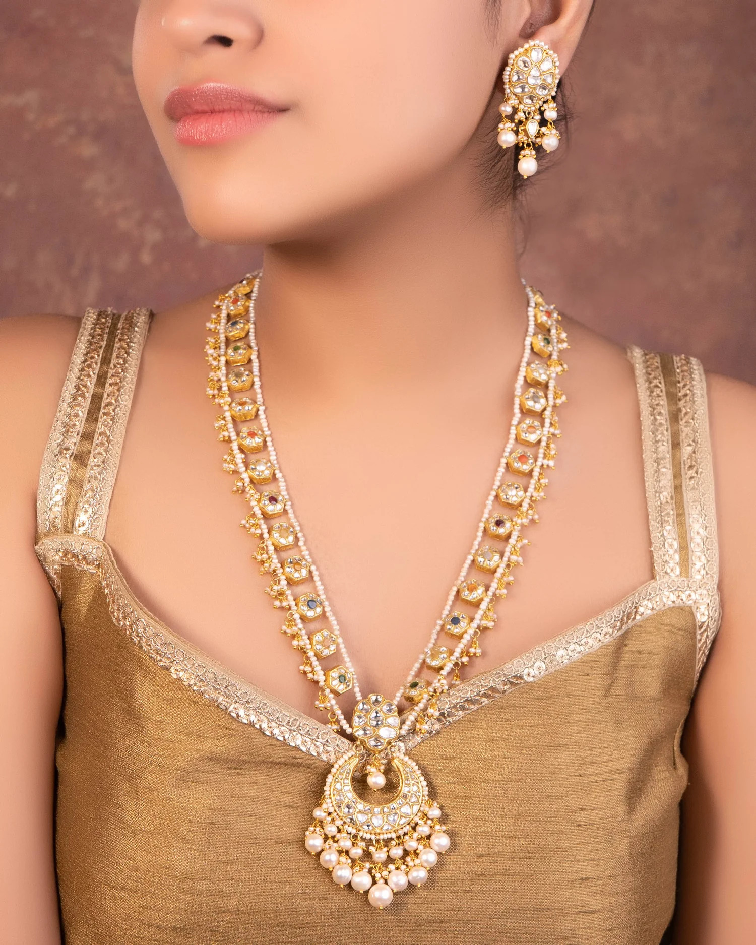 long polki set wedding