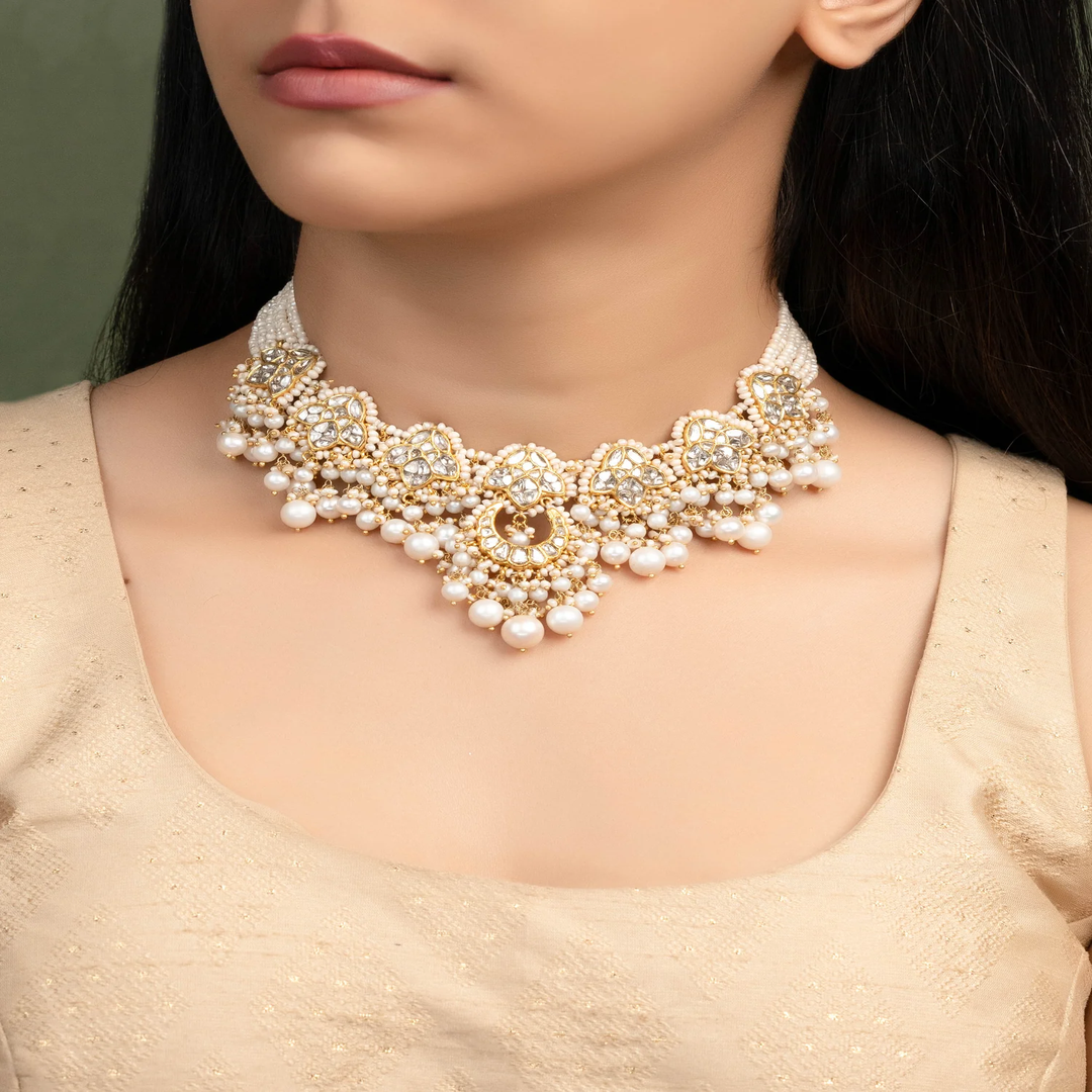 real polki necklace