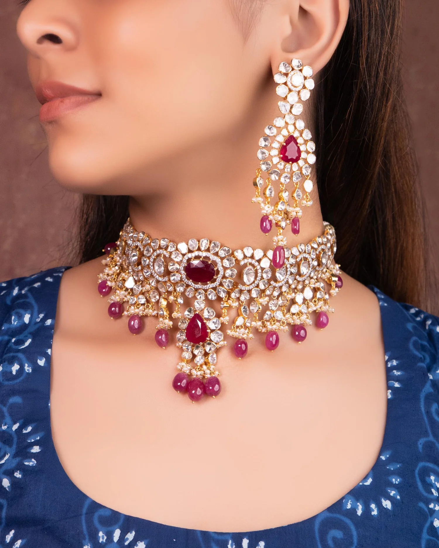 ruby diamond set