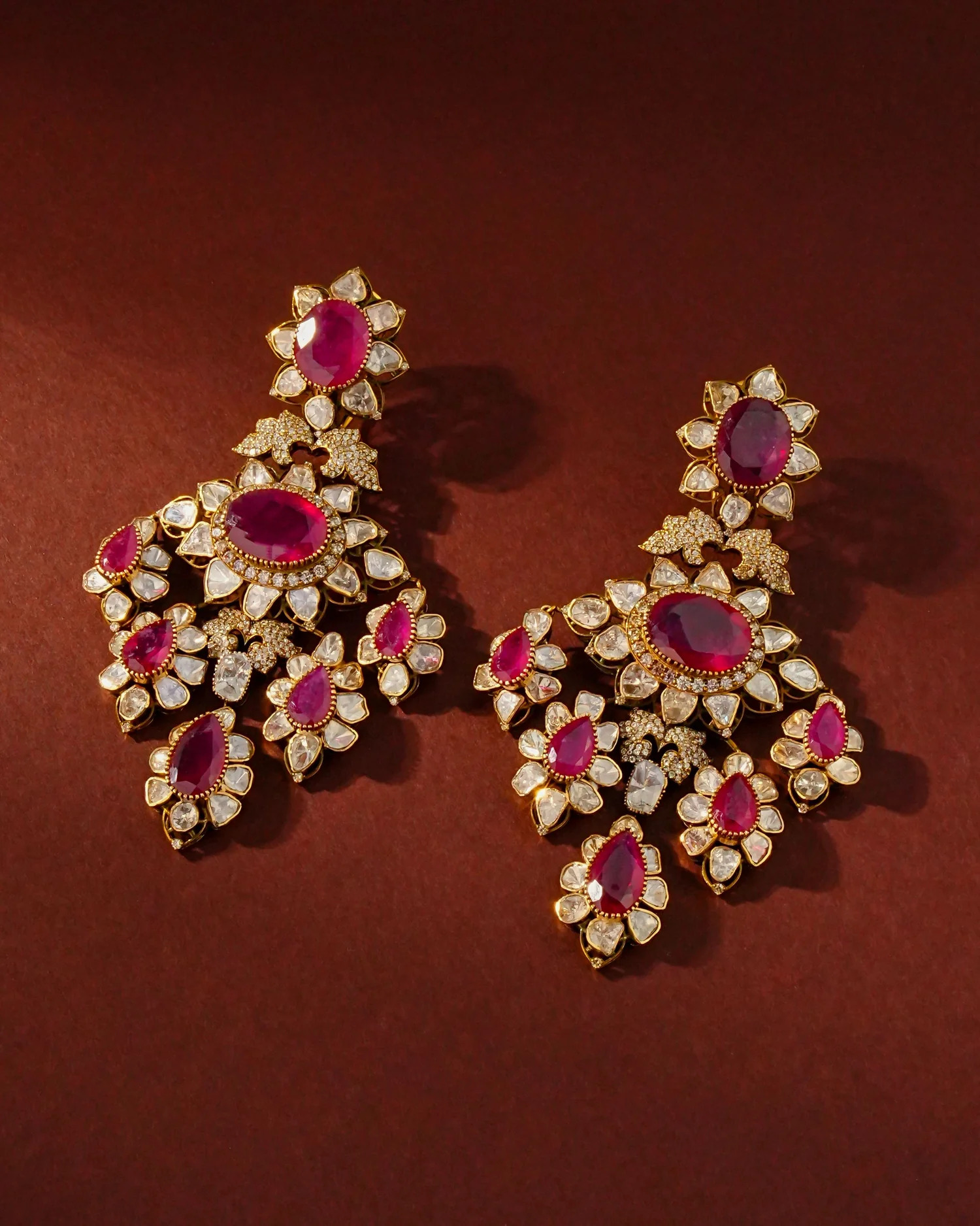 ruby earrings