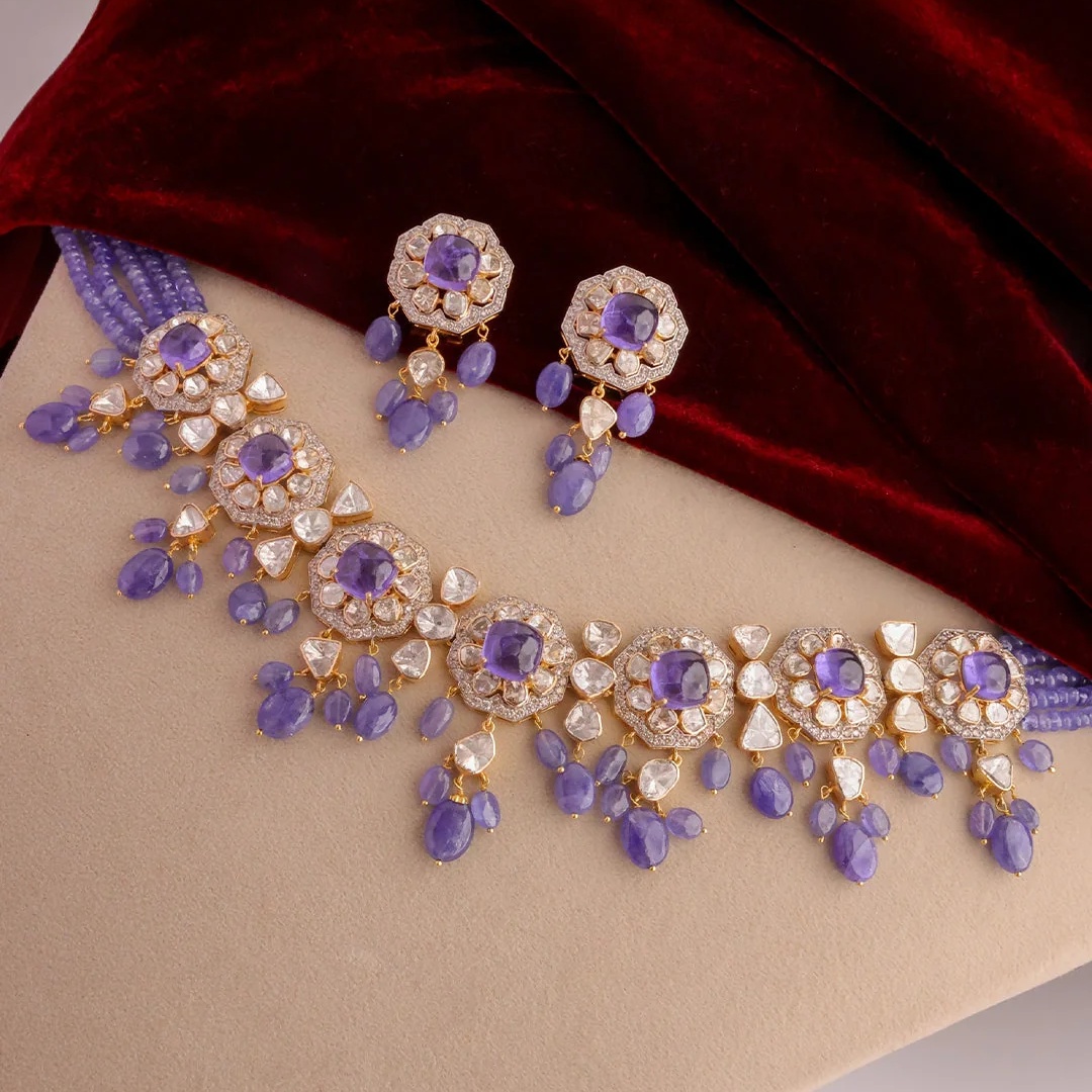 sapphire jewellery set