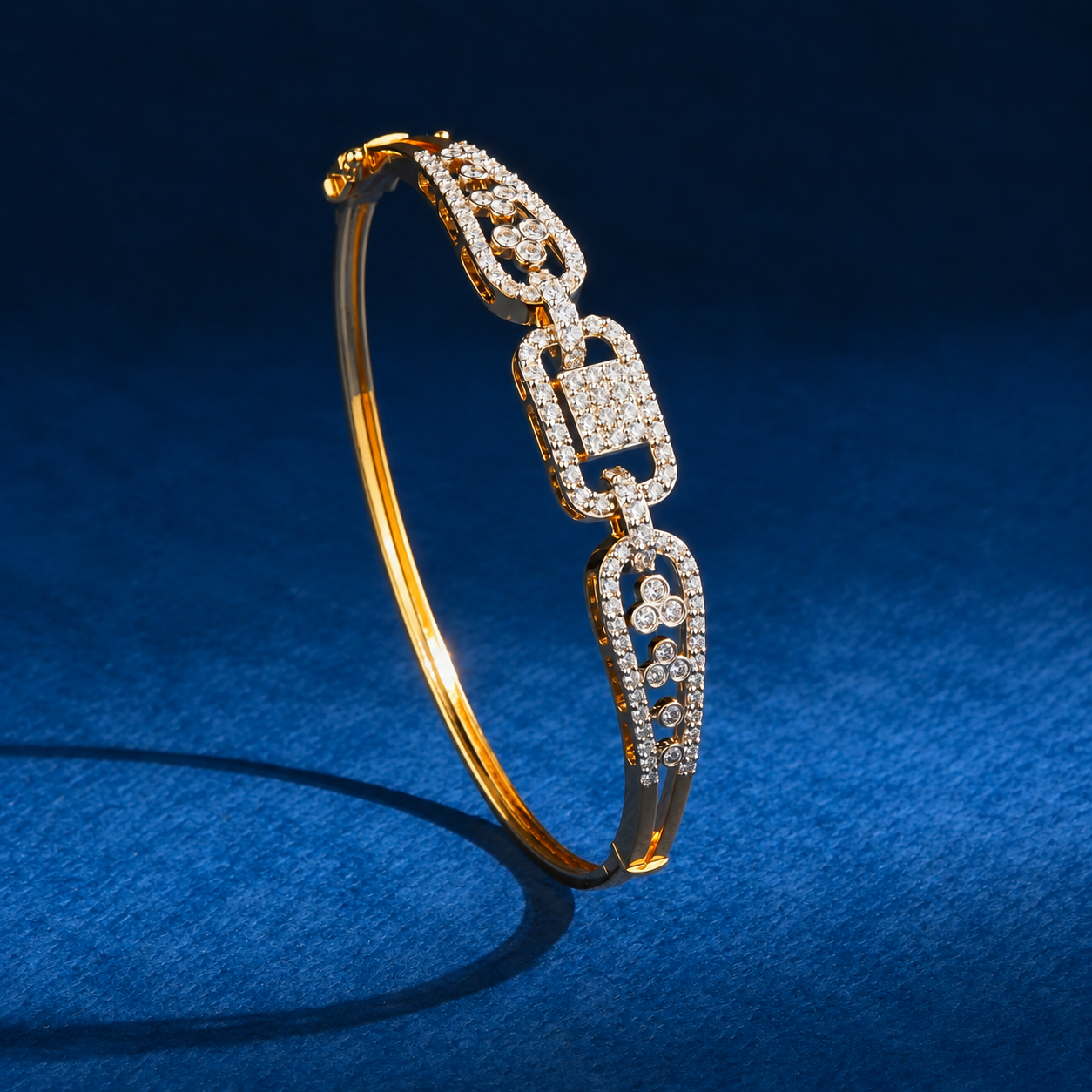 statement diamond bracelet