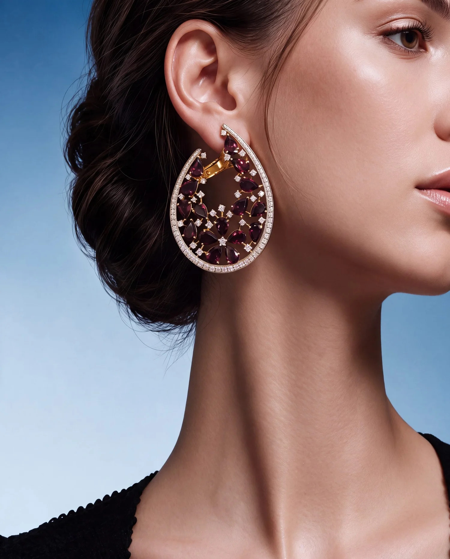 big diamond stud earrings