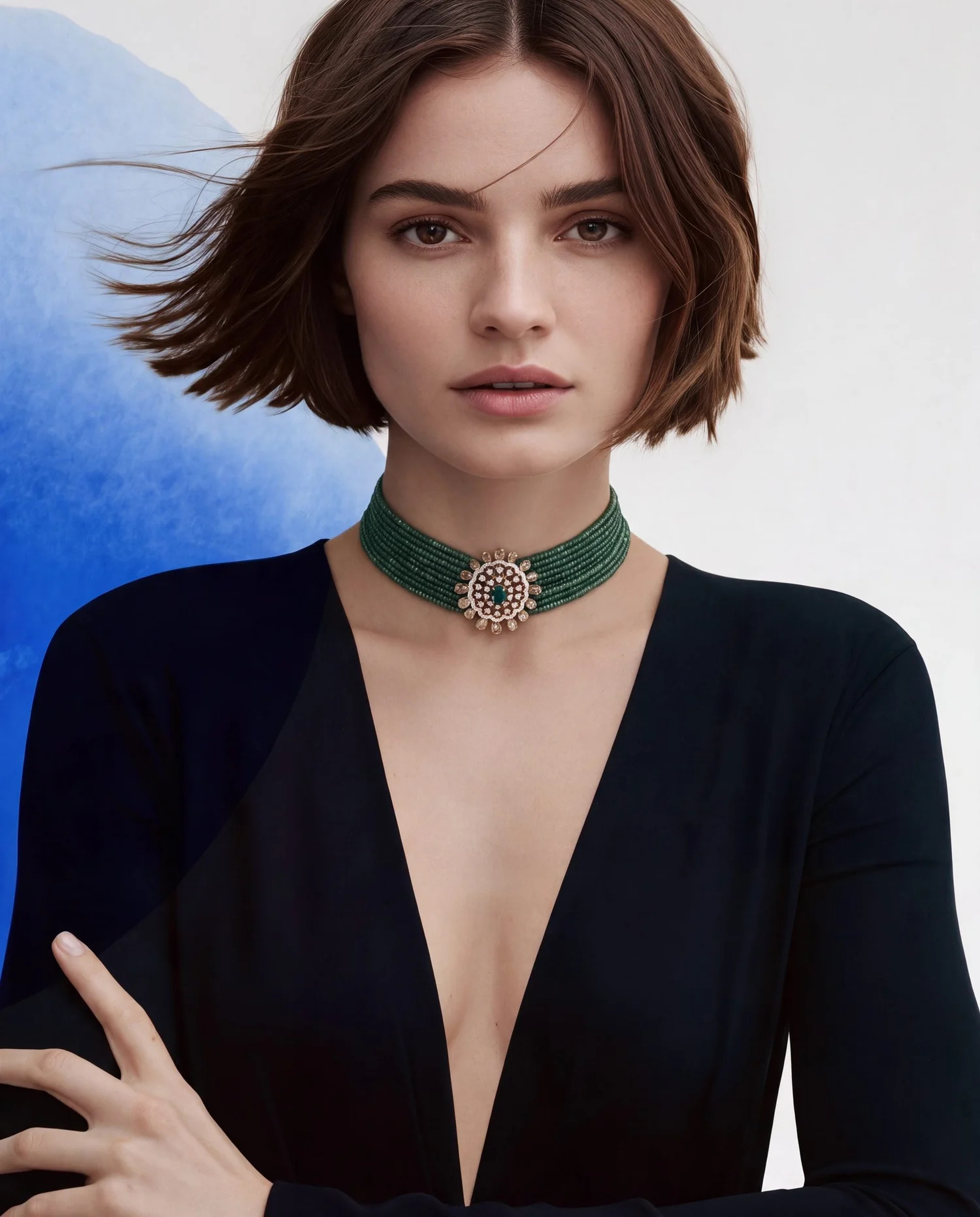 big jewellery for black dress