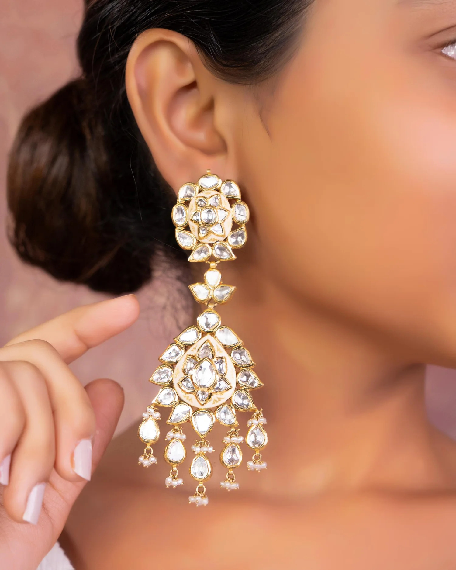 big long earrings for wedding