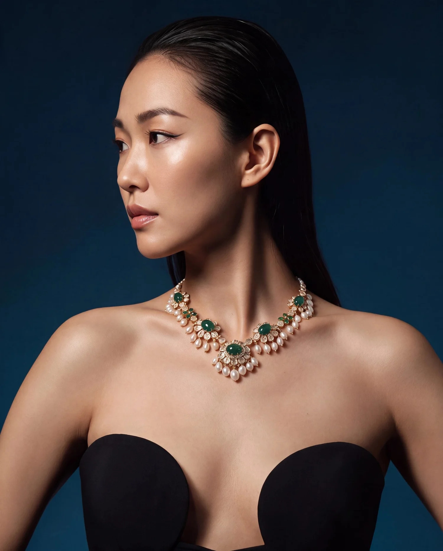 choker for strapeless wedding gown