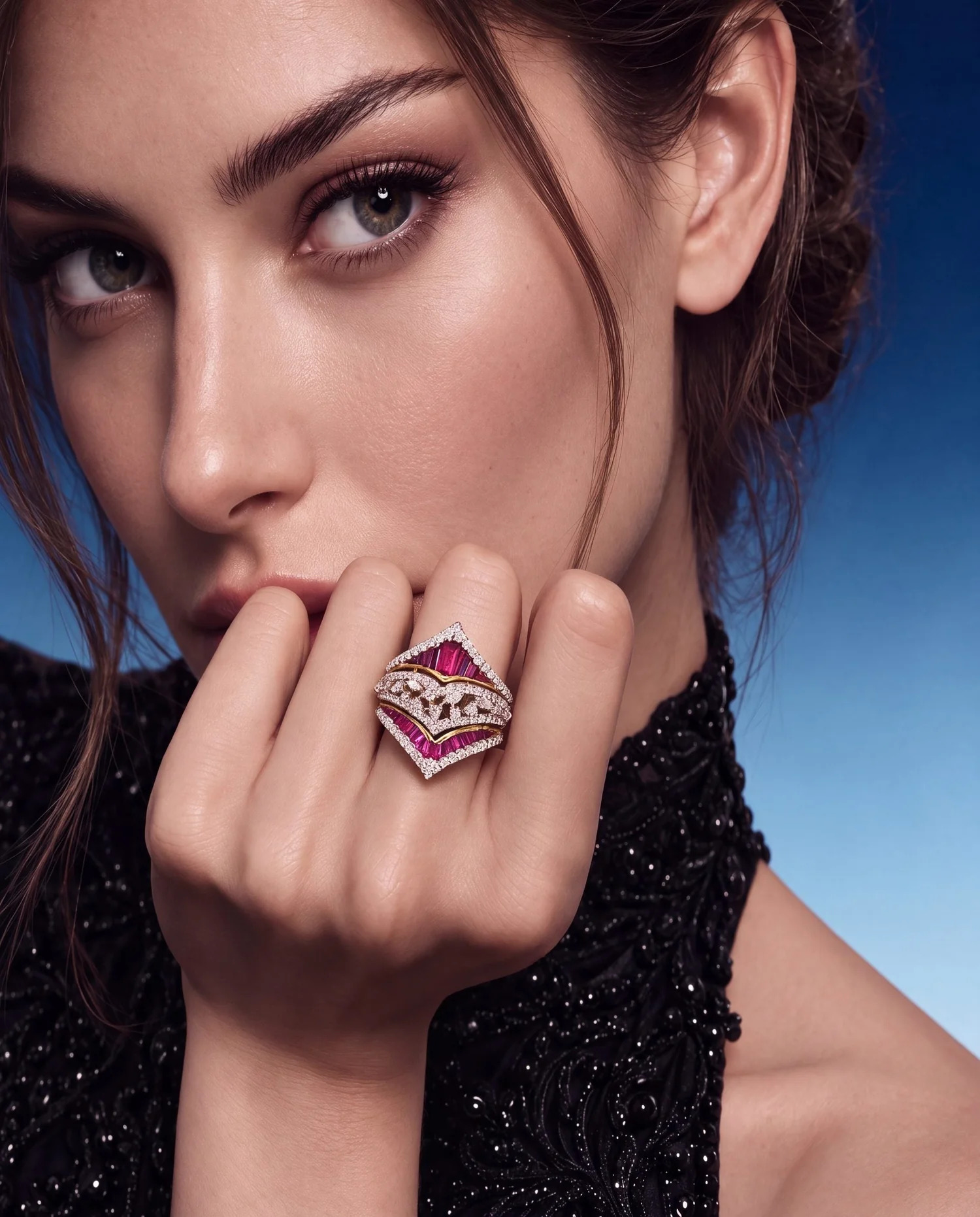 cocktail ring for black dress