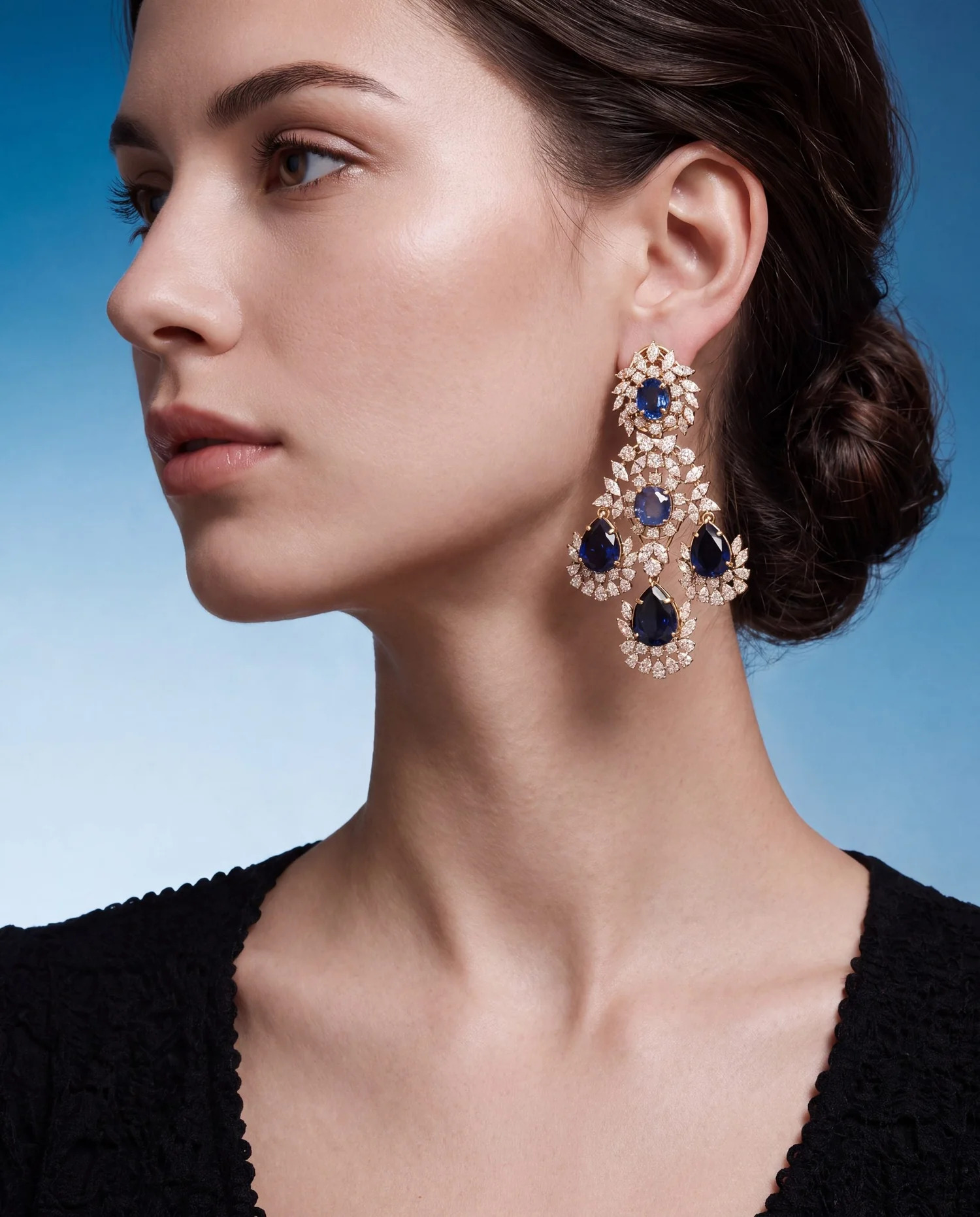 diamond earrings for party look