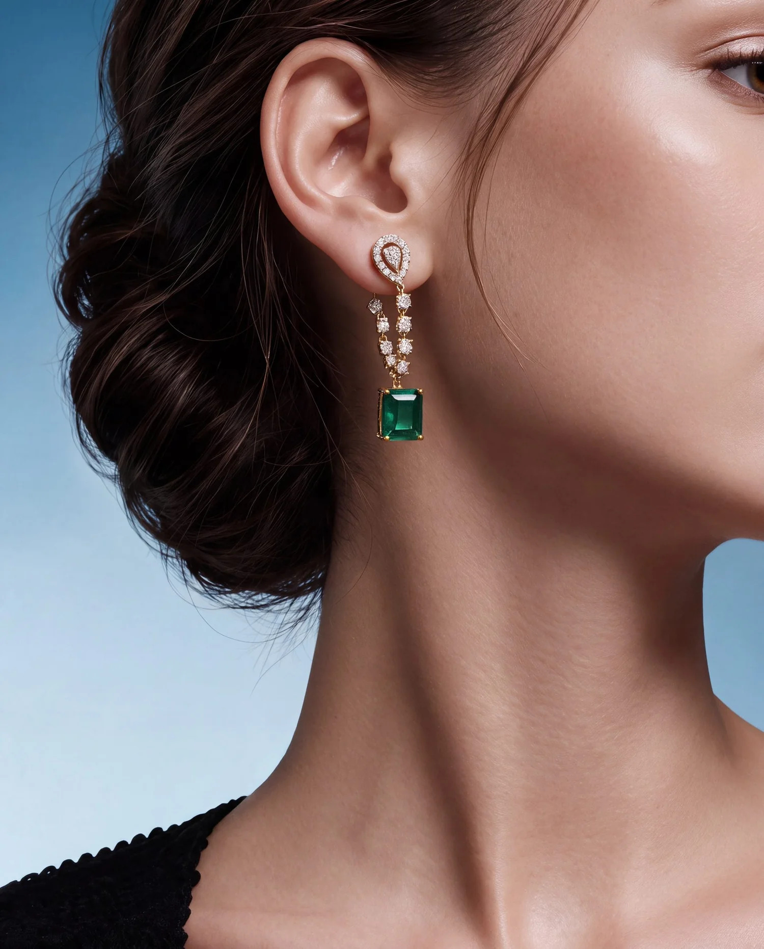 diamond hoop earrings for daily wear
