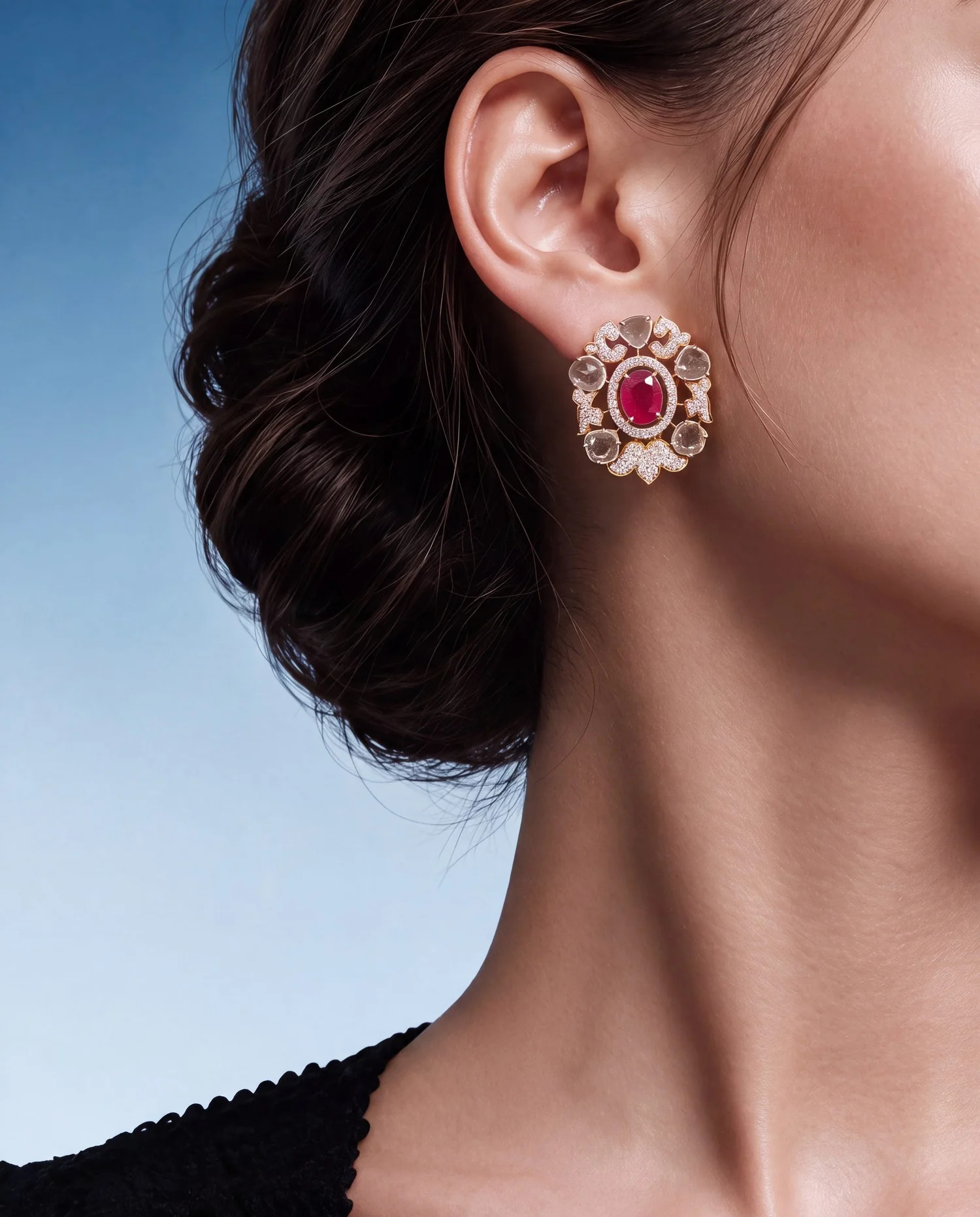 diamond stud earrings