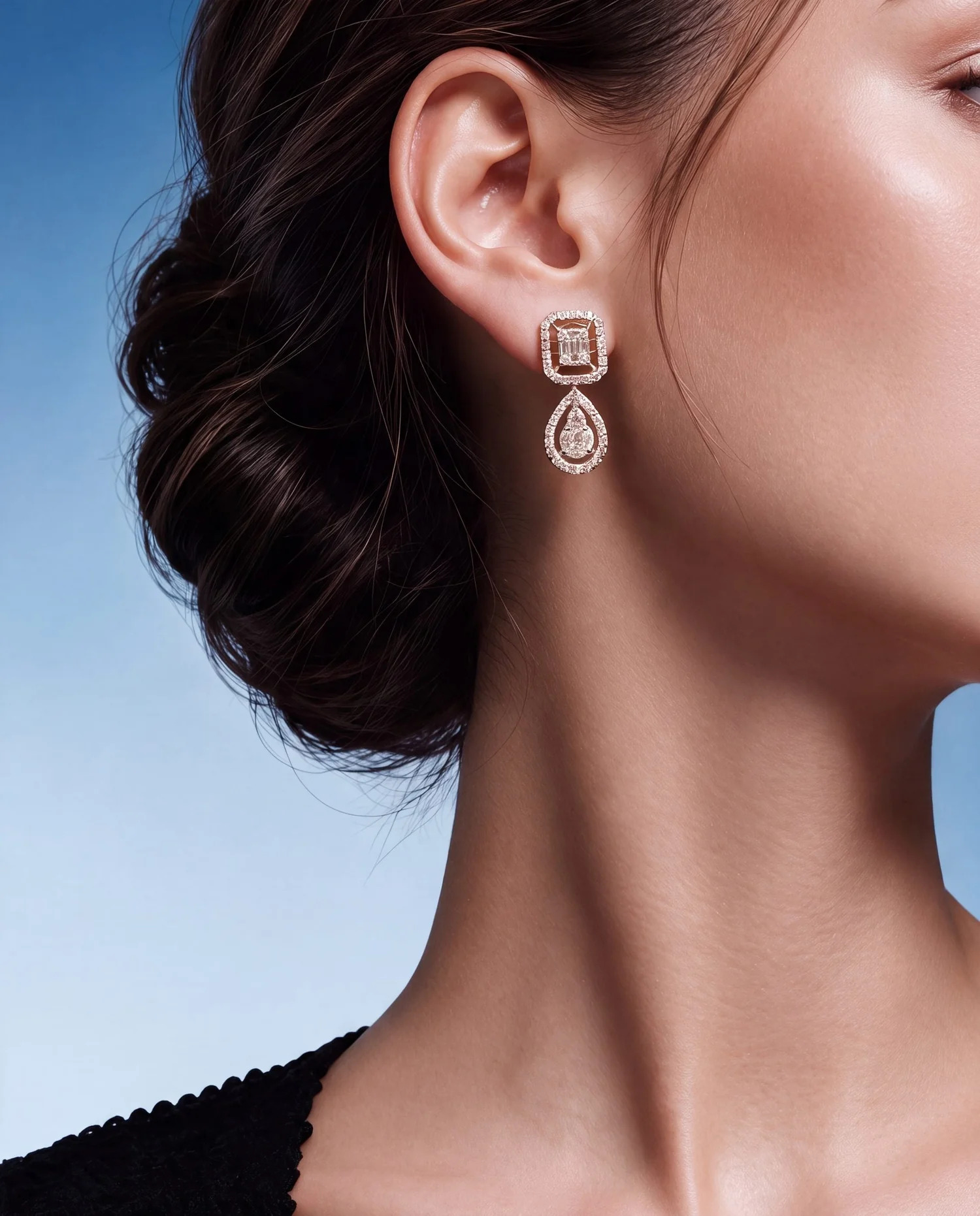 drop earrings for black dress