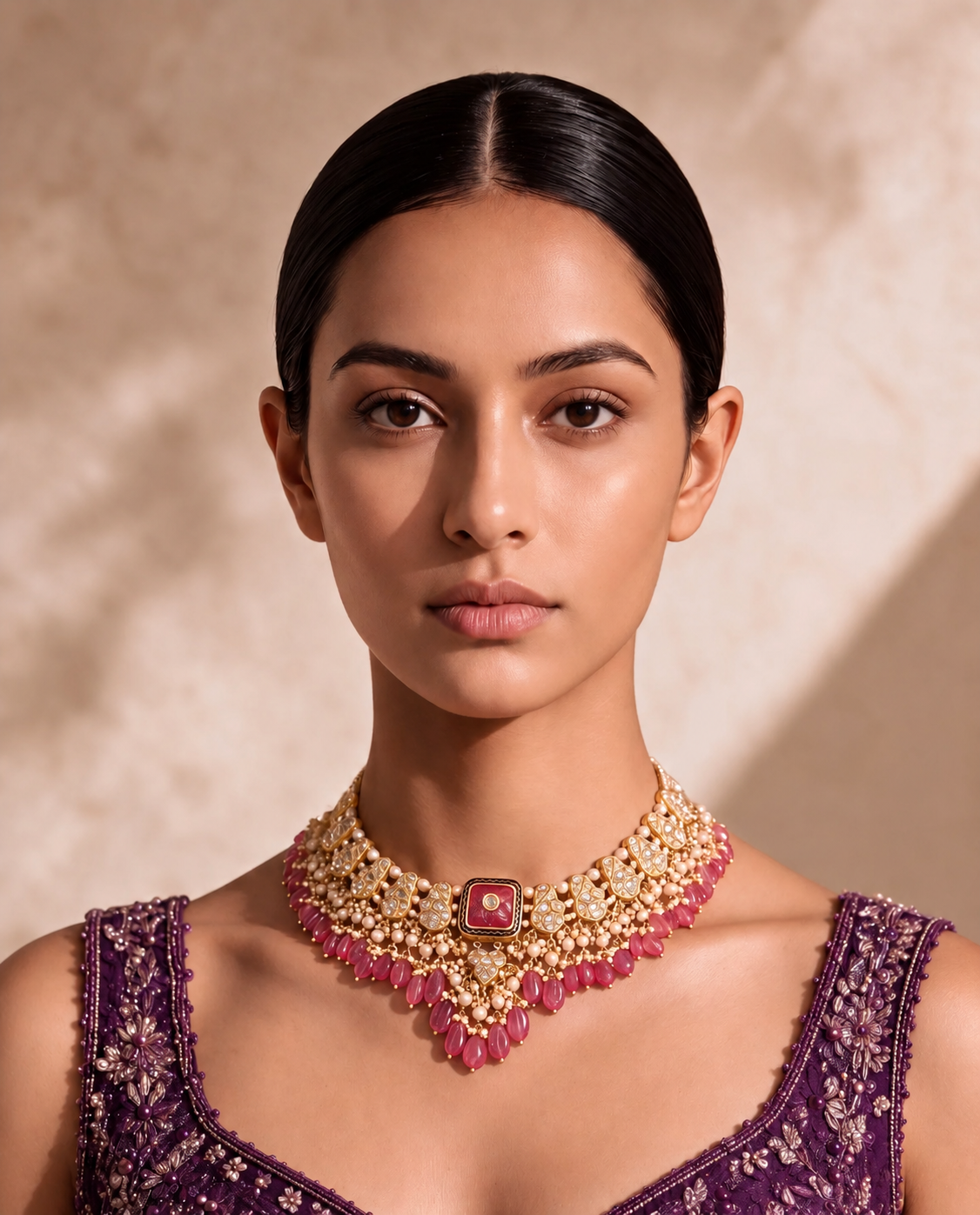 jewellery for purple dress