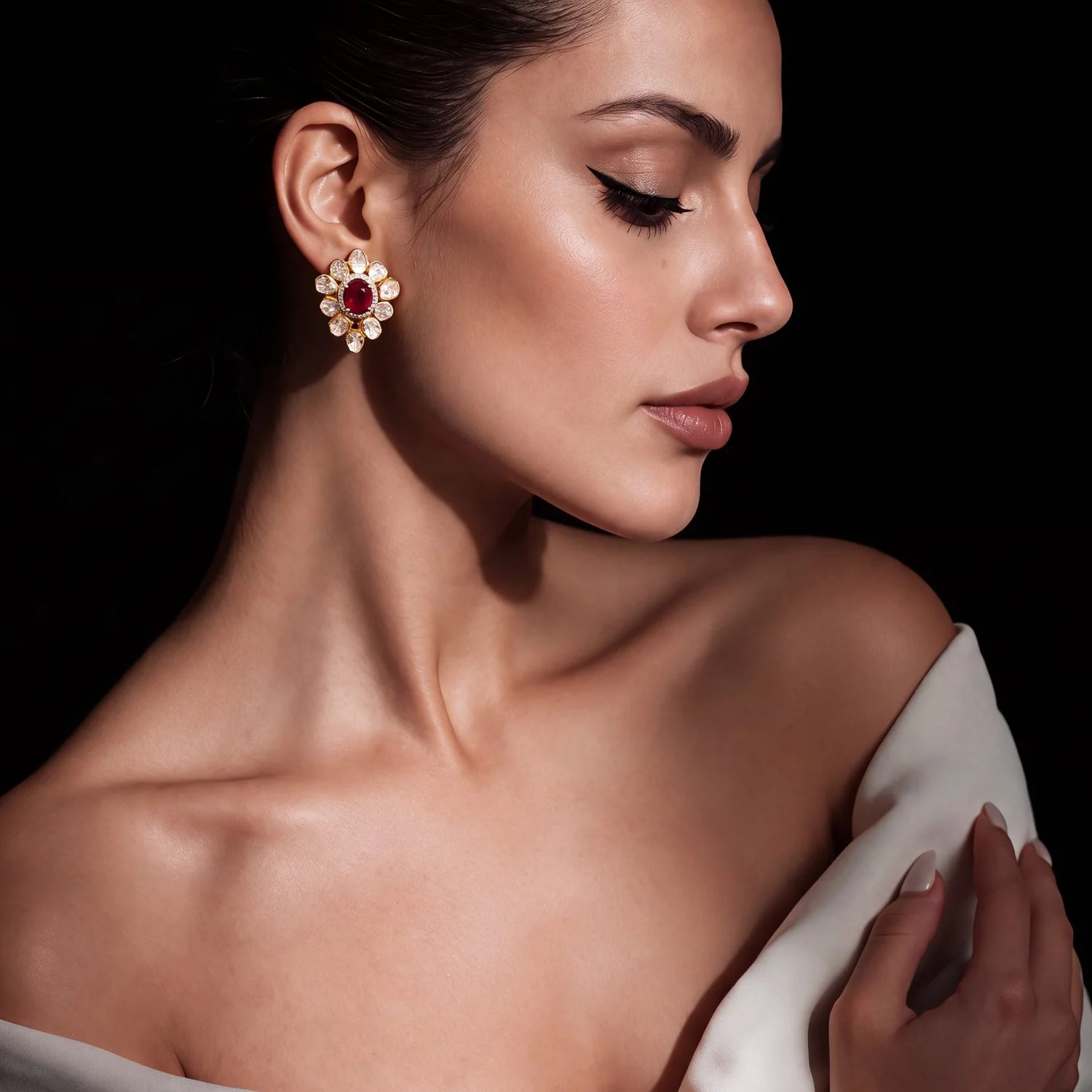 lightweight earrings for wedding day