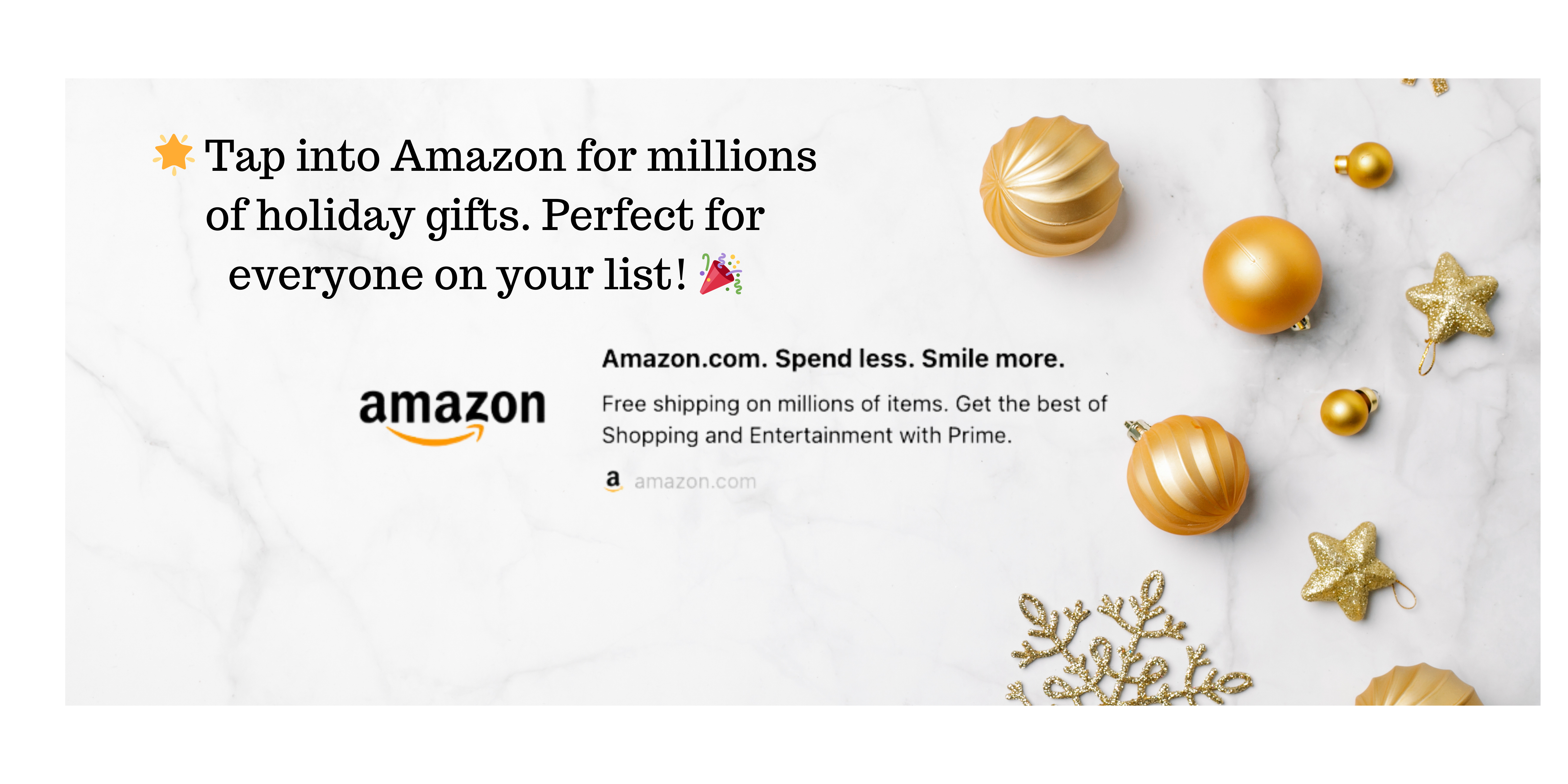 🌟 Tap into Amazon for millions of holiday gifts. Perfect for everyone on your list! 🎉 (2)